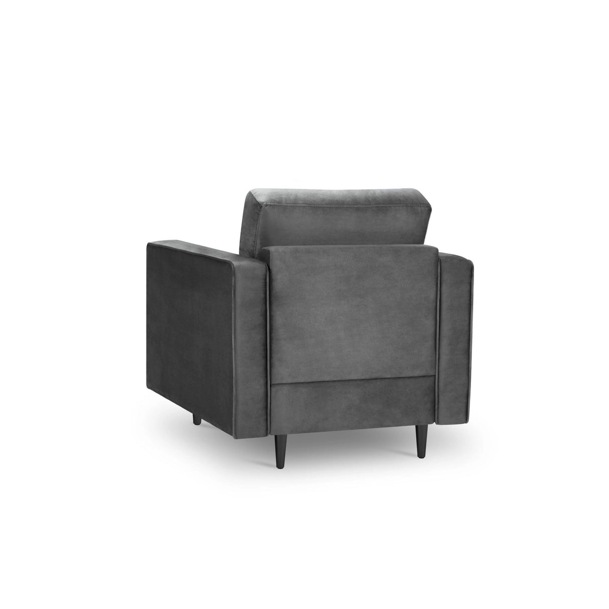 Sessel Aspen aus Samt in Dunkelgrau (Salvador 18), 90x80x90 cm von Cosmopolitan Design – Bild 3