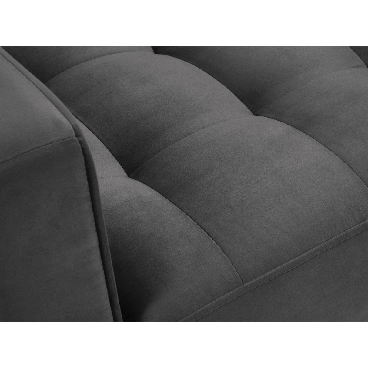 Sessel Aspen aus Samt in Dunkelgrau (Salvador 18), 90x80x90 cm von Cosmopolitan Design – Bild 5