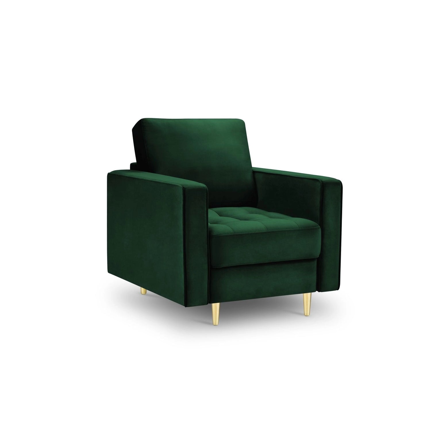 Sessel Aspen aus Samt in Flaschengrün (Salvador 7), 90x80x90 cm von Cosmopolitan Design – Bild 1