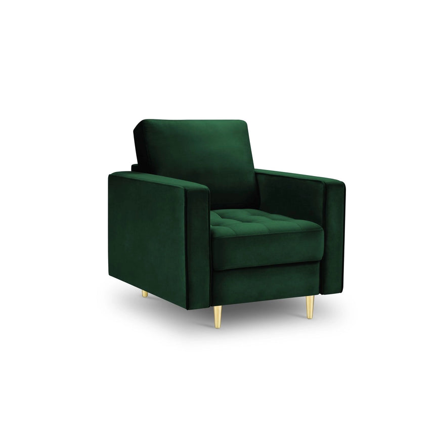 Sessel Aspen aus Samt in Flaschengrün (Salvador 7), 90x80x90 cm von Cosmopolitan Design – Bild 1