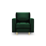 Sessel Aspen aus Samt in Flaschengrün (Salvador 7), 90x80x90 cm von Cosmopolitan Design – Bild 2