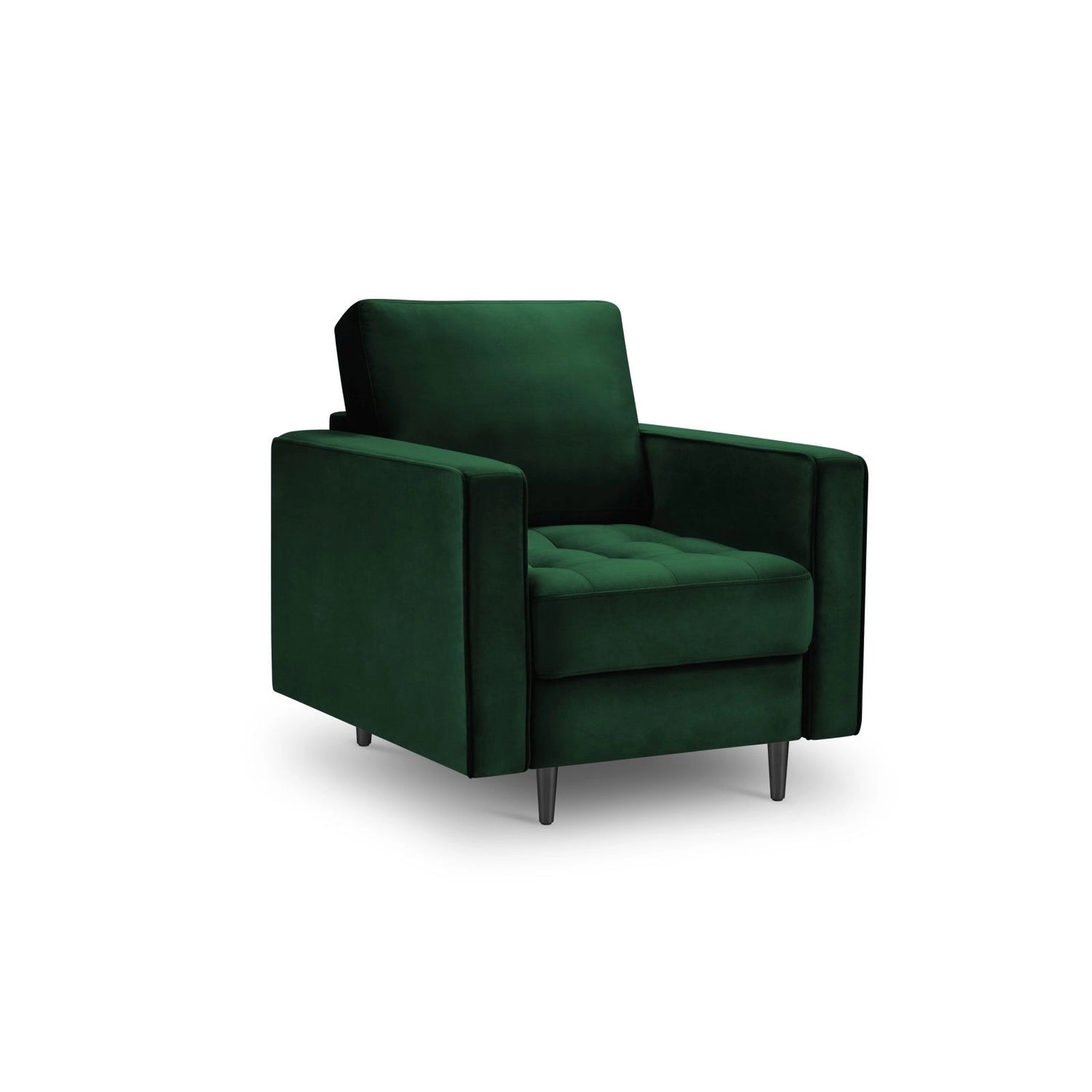 Sessel Aspen aus Samt in Flaschengrün (Salvador 7), 90x80x90 cm von Cosmopolitan Design – Bild 1