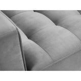 Sessel Aspen aus Samt in Grau (Salvador 17), 90x80x90 cm von Cosmopolitan Design – Bild 5