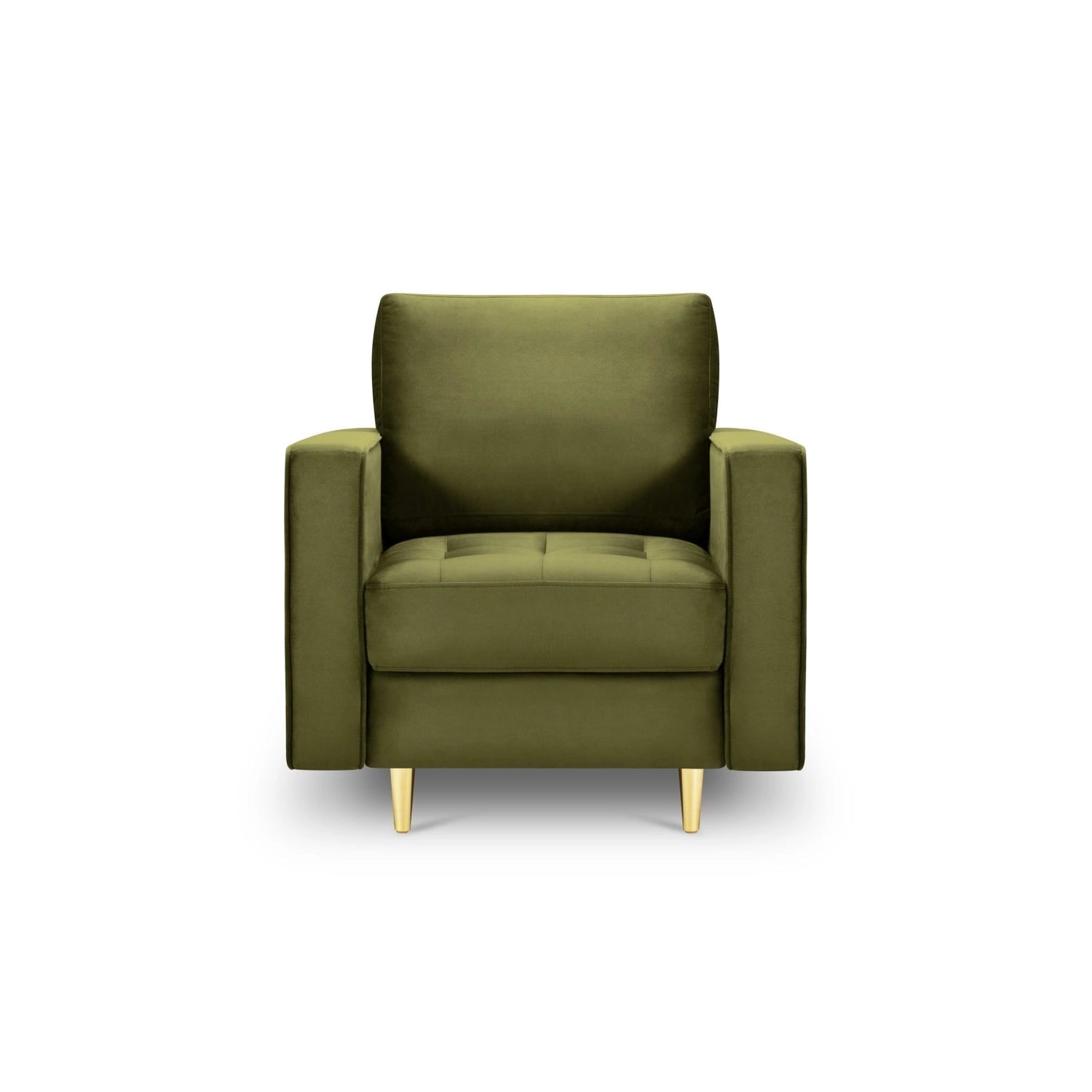 Sessel Aspen aus Samt in Grün (Salvador 8), 90x80x90 cm von Cosmopolitan Design – Bild 2