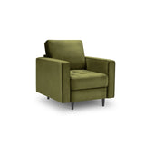 Sessel Aspen aus Samt in Grün (Salvador 8), 90x80x90 cm von Cosmopolitan Design – Bild 1