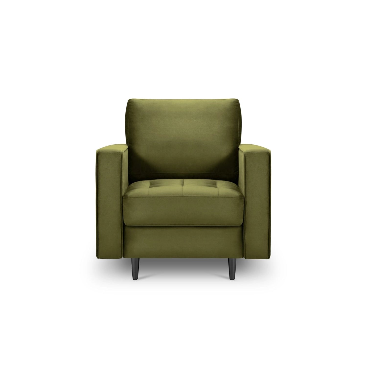 Sessel Aspen aus Samt in Grün (Salvador 8), 90x80x90 cm von Cosmopolitan Design – Bild 2