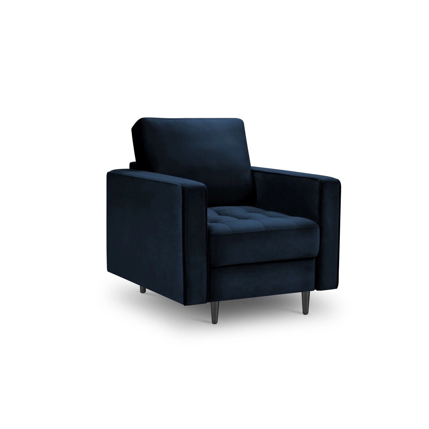 Sessel Aspen aus Samt in Königsblau (Salvador 5), 90x80x90 cm von Cosmopolitan Design – Bild 1