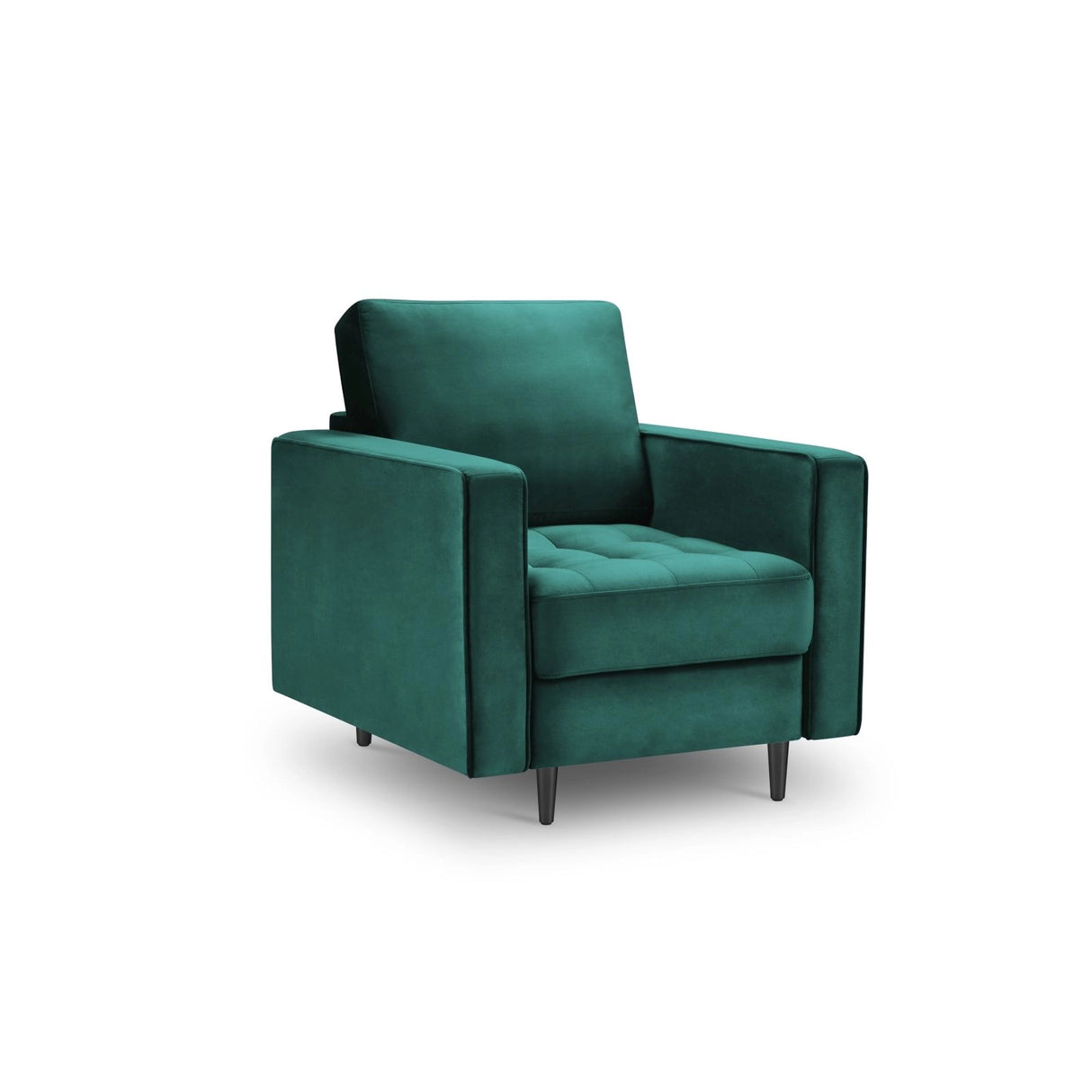 Sessel Aspen aus Samt in Petrol (Salvador 6), 90x80x90 cm von Cosmopolitan Design – Bild 1