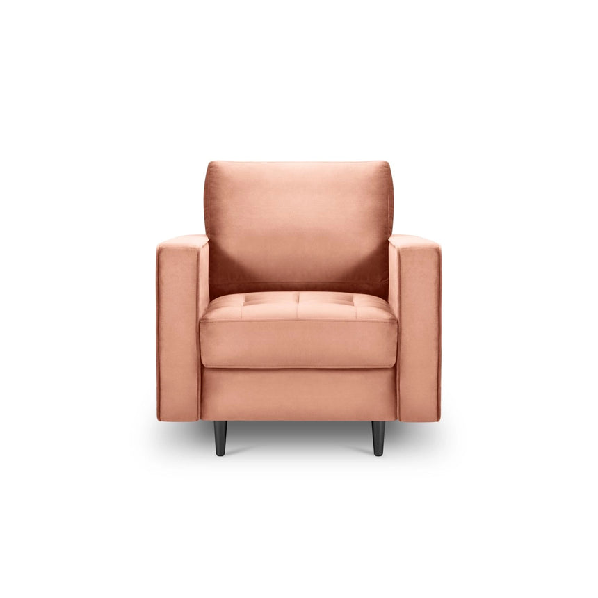 Sessel Aspen aus Samt in Rosa (Salvador 11), 90x80x90 cm von Cosmopolitan Design – Bild 2
