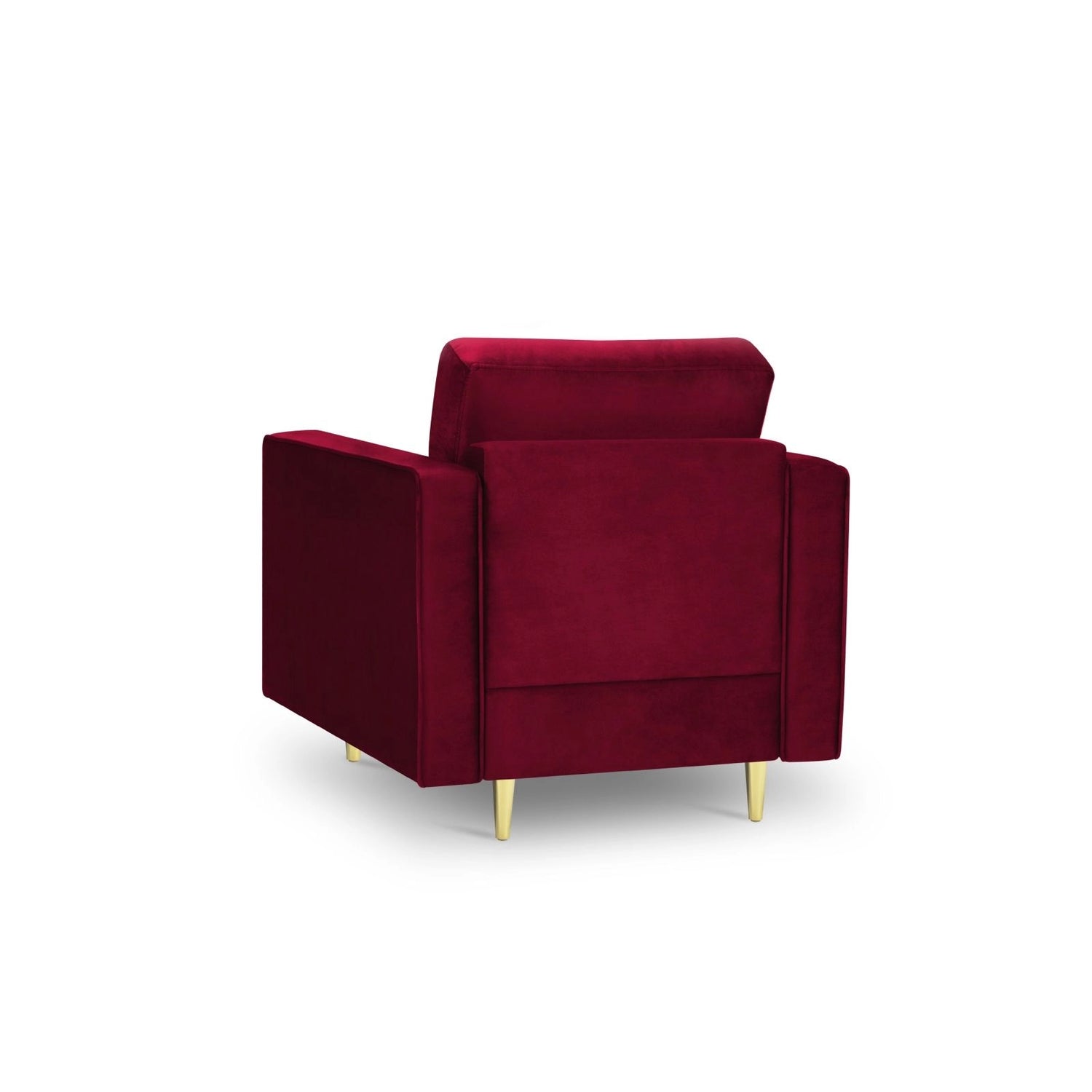 Sessel Aspen aus Samt in Rot (Salvador 13), 90x80x90 cm von Cosmopolitan Design – Bild 3
