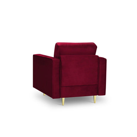 Sessel Aspen aus Samt in Rot (Salvador 13), 90x80x90 cm von Cosmopolitan Design – Bild 3