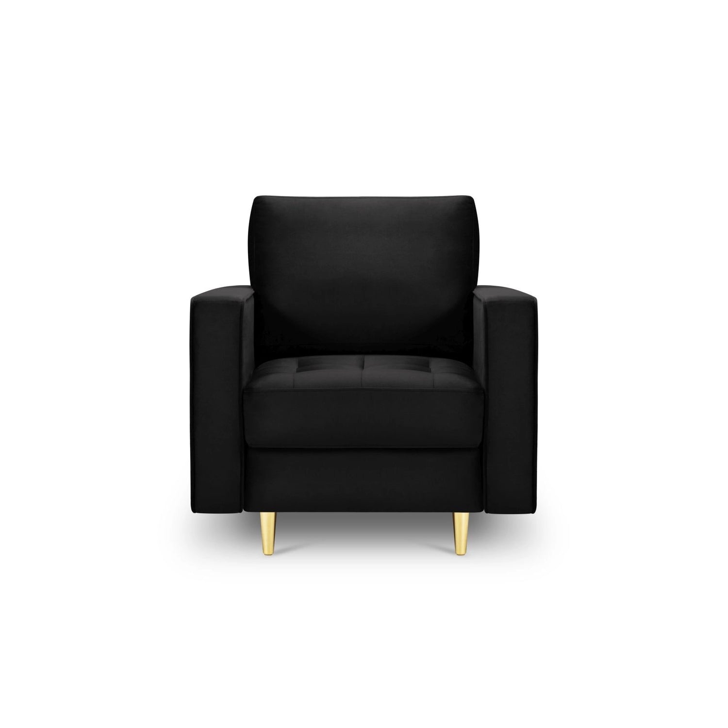 Sessel Aspen aus Samt in Schwarz (Salvador 19), 90x80x90 cm von Cosmopolitan Design – Bild 2