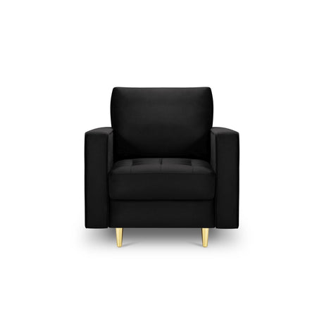 Sessel Aspen aus Samt in Schwarz (Salvador 19), 90x80x90 cm von Cosmopolitan Design – Bild 2