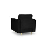 Sessel Aspen aus Samt in Schwarz (Salvador 19), 90x80x90 cm von Cosmopolitan Design – Bild 3