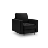 Sessel Aspen aus Samt in Schwarz (Salvador 19), 90x80x90 cm von Cosmopolitan Design – Bild 1
