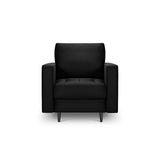 Sessel Aspen aus Samt in Schwarz (Salvador 19), 90x80x90 cm von Cosmopolitan Design – Bild 2