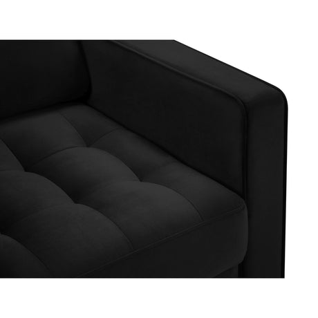 Sessel Aspen aus Samt in Schwarz (Salvador 19), 90x80x90 cm von Cosmopolitan Design – Bild 4