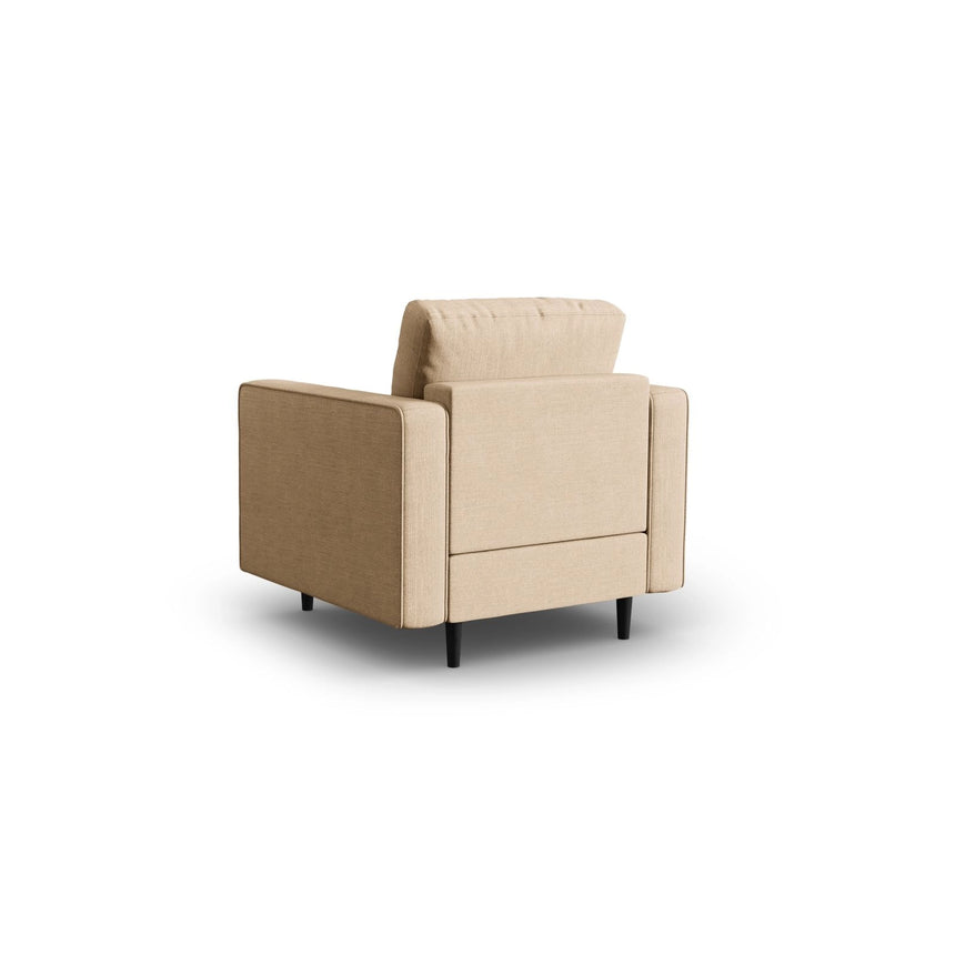 Sessel Aspen aus Strukturierter Stoff in Beige (Melva 06), 90x80x90 cm von Cosmopolitan Design – Bild 2