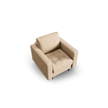 Sessel Aspen aus Strukturierter Stoff in Beige (Melva 06), 90x80x90 cm von Cosmopolitan Design – Bild 3