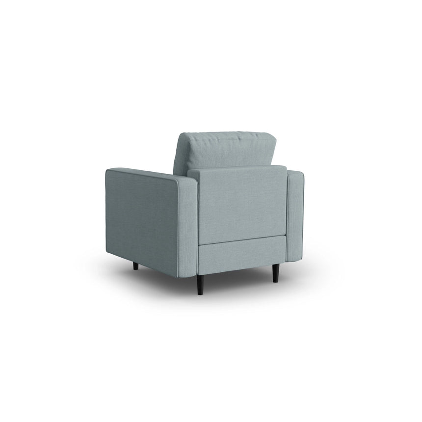 Sessel Aspen aus Strukturierter Stoff in Blau (Melva 72), 90x80x90 cm von Cosmopolitan Design – Bild 2
