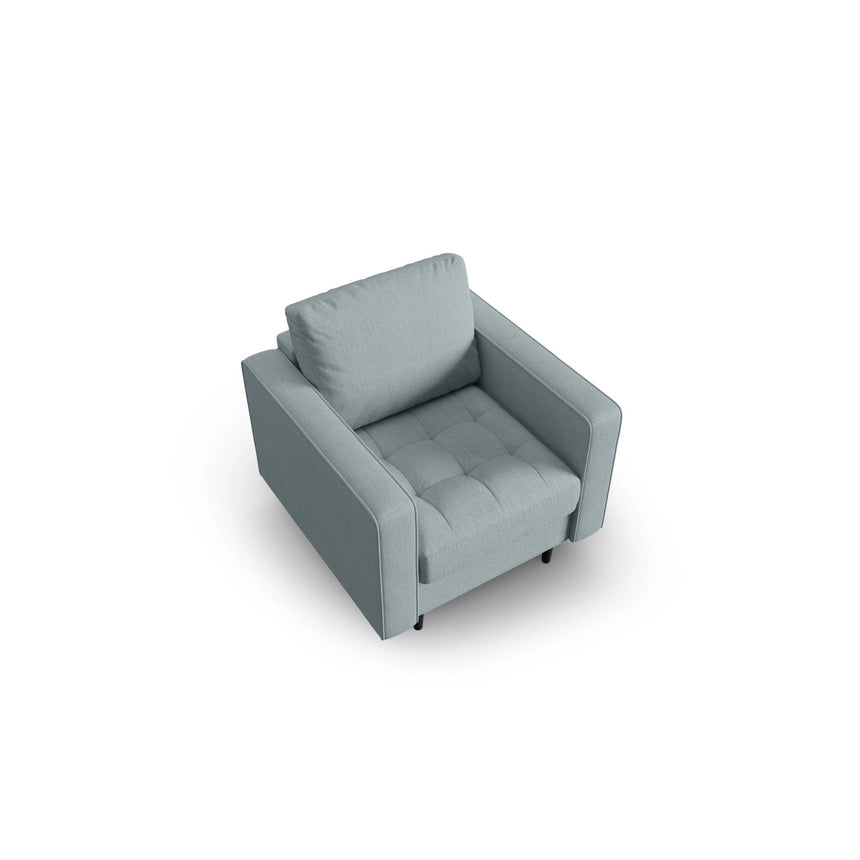 Sessel Aspen aus Strukturierter Stoff in Blau (Melva 72), 90x80x90 cm von Cosmopolitan Design – Bild 3