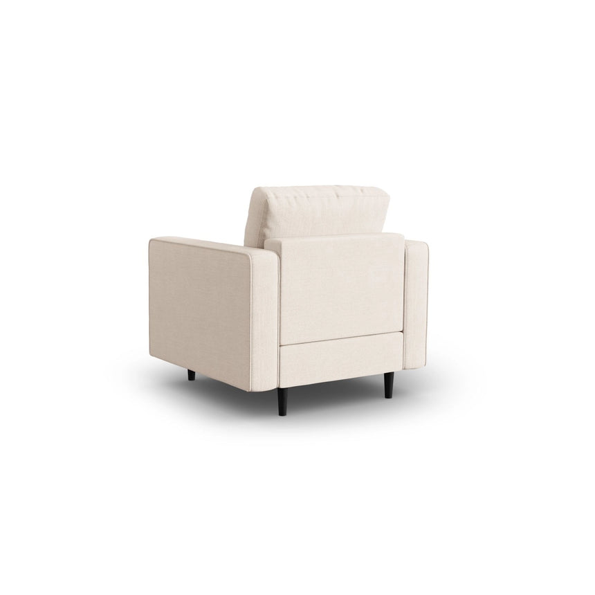 Sessel Aspen aus Strukturierter Stoff in Hellbeige (Melva 02), 90x80x90 cm von Cosmopolitan Design – Bild 2