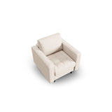 Sessel Aspen aus Strukturierter Stoff in Hellbeige (Melva 02), 90x80x90 cm von Cosmopolitan Design – Bild 3