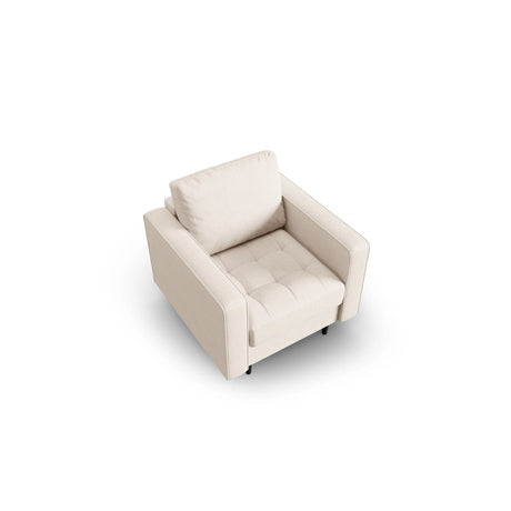 Sessel Aspen aus Strukturierter Stoff in Hellbeige (Melva 02), 90x80x90 cm von Cosmopolitan Design – Bild 3