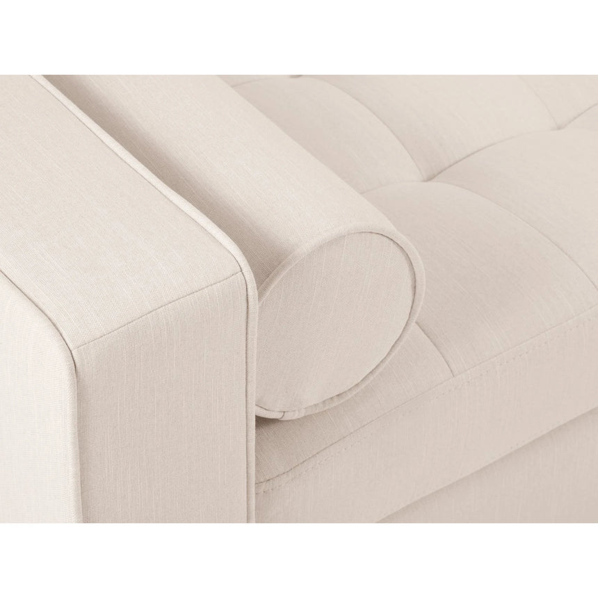 Sessel Aspen aus Strukturierter Stoff in Hellbeige (Melva 02), 90x80x90 cm von Cosmopolitan Design – Bild 4