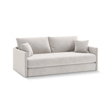 Shannon 3-Sitzer Sofa aus Samt in Beige (Salvador 1), 209x94x87 cm von Cosmopolitan Design – Bild 3