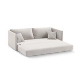Shannon 3-Sitzer Sofa aus Samt in Beige (Salvador 1), 209x94x87 cm von Cosmopolitan Design – Bild 4