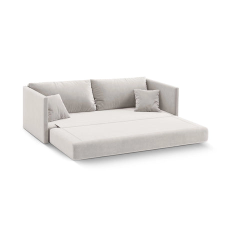 Shannon 3-Sitzer Sofa aus Samt in Beige (Salvador 1), 209x94x87 cm von Cosmopolitan Design – Bild 4