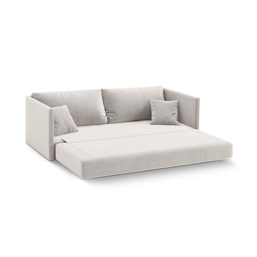 Shannon 3-Sitzer Sofa aus Samt in Beige (Salvador 1), 209x94x87 cm von Cosmopolitan Design – Bild 4