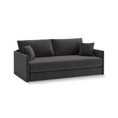 Shannon 3-Sitzer Sofa aus Samt in Dunkelgrau (Salvador 18), 209x94x87 cm von Cosmopolitan Design – Bild 3