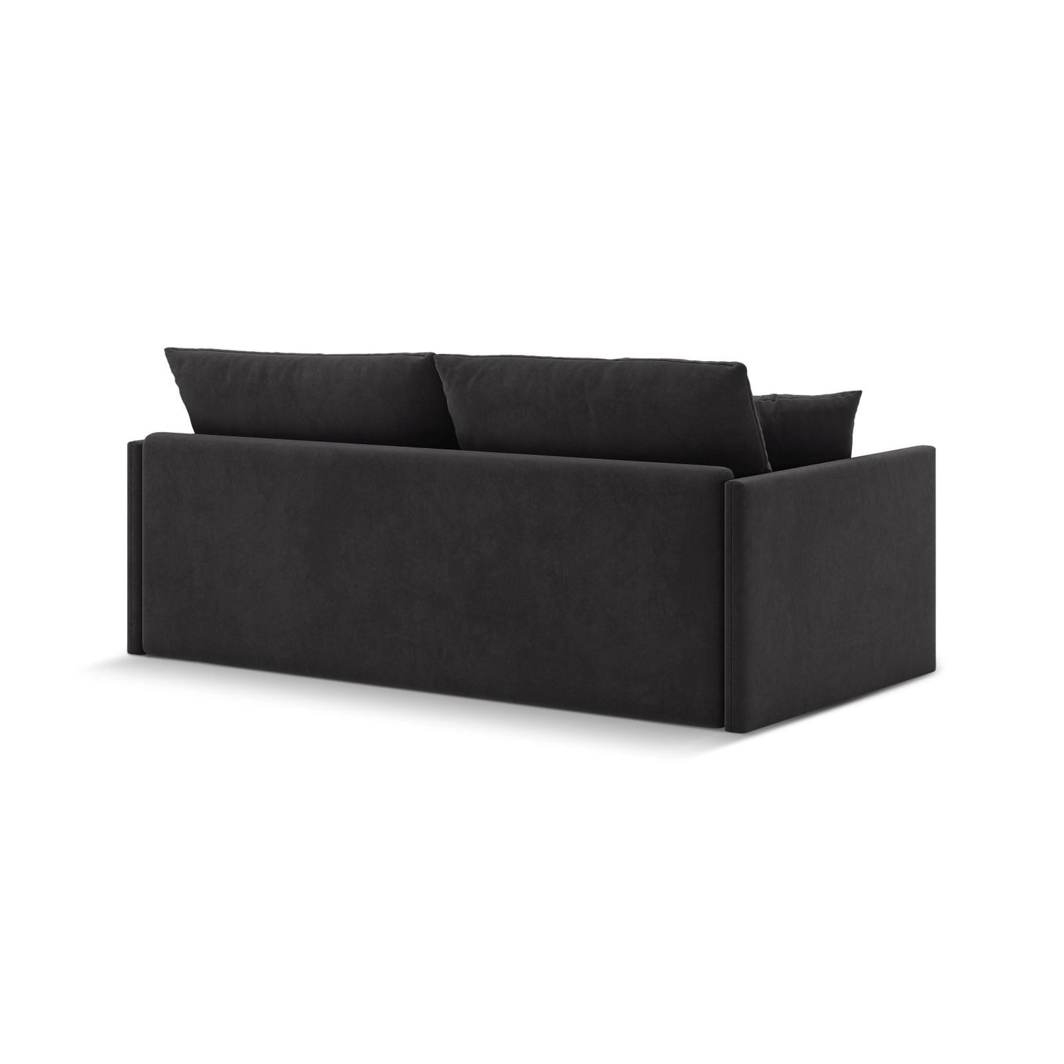 Shannon 3-Sitzer Sofa aus Samt in Dunkelgrau (Salvador 18), 209x94x87 cm von Cosmopolitan Design – Bild 6