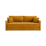 Shannon 3-Sitzer Sofa aus Samt in Gelb (Salvador 10), 209x94x87 cm von Cosmopolitan Design – Bild 1