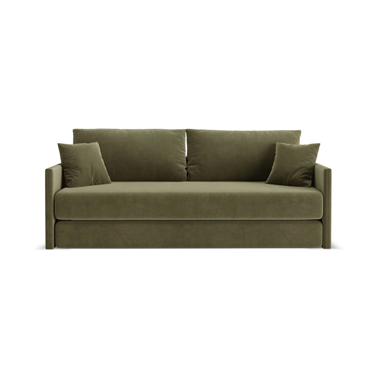 Shannon 3-Sitzer Sofa aus Samt in Grün (Salvador 8), 209x94x87 cm von Cosmopolitan Design – Bild 1