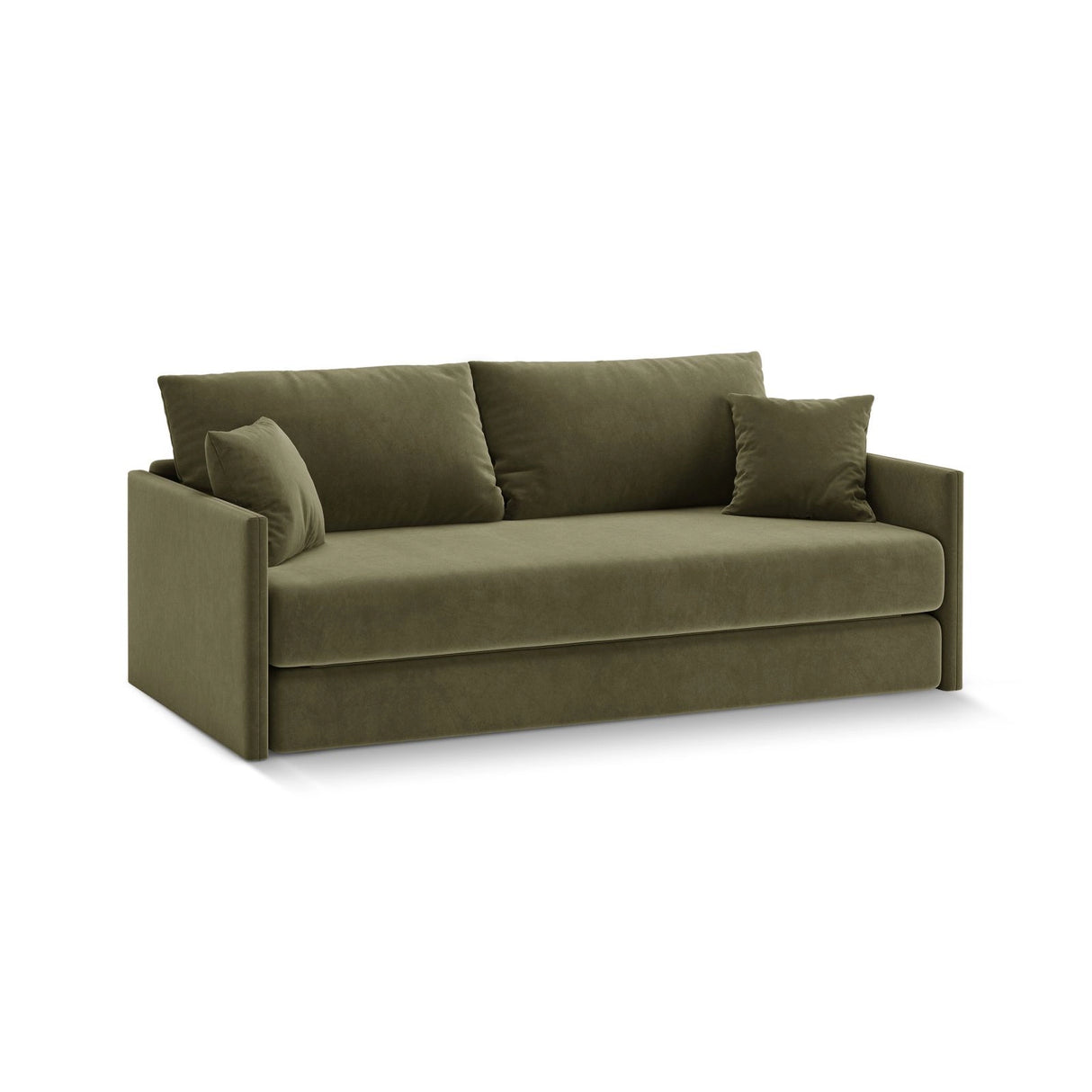 Shannon 3-Sitzer Sofa aus Samt in Grün (Salvador 8), 209x94x87 cm von Cosmopolitan Design – Bild 3
