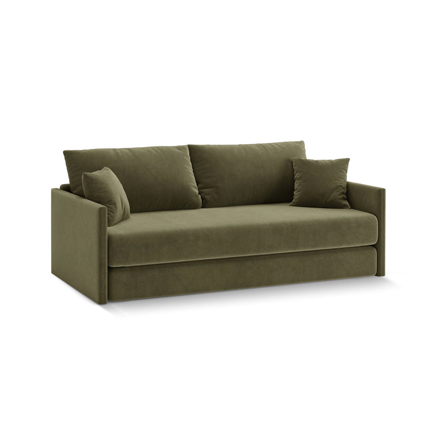 Shannon 3-Sitzer Sofa aus Samt in Grün (Salvador 8), 209x94x87 cm von Cosmopolitan Design – Bild 3