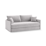Shannon 3-Sitzer Sofa aus Samt in Hellgrau (Salvador 16), 209x94x87 cm von Cosmopolitan Design – Bild 3