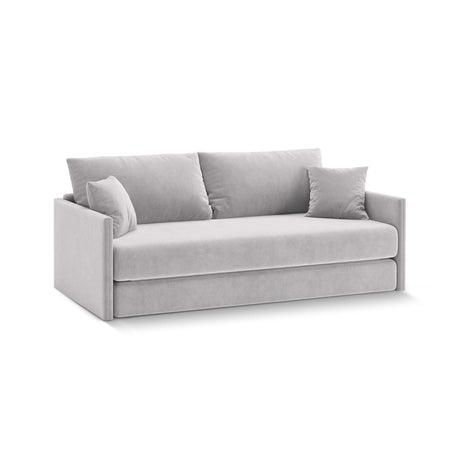 Shannon 3-Sitzer Sofa aus Samt in Hellgrau (Salvador 16), 209x94x87 cm von Cosmopolitan Design – Bild 3