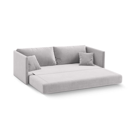 Shannon 3-Sitzer Sofa aus Samt in Hellgrau (Salvador 16), 209x94x87 cm von Cosmopolitan Design – Bild 4