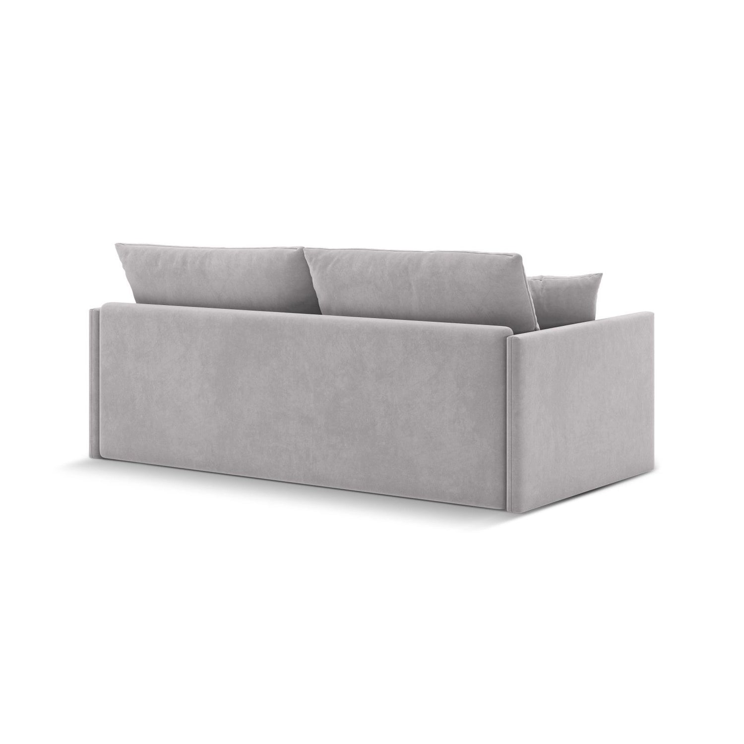 Shannon 3-Sitzer Sofa aus Samt in Hellgrau (Salvador 16), 209x94x87 cm von Cosmopolitan Design – Bild 6