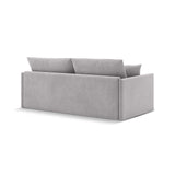 Shannon 3-Sitzer Sofa aus Samt in Hellgrau (Salvador 16), 209x94x87 cm von Cosmopolitan Design – Bild 6