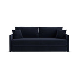 Shannon 3-Sitzer Sofa aus Samt in Königsblau (Salvador 5), 209x94x87 cm von Cosmopolitan Design – Bild 1