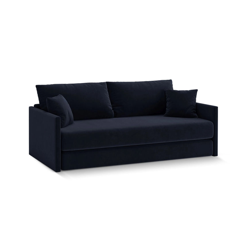 Shannon 3-Sitzer Sofa aus Samt in Königsblau (Salvador 5), 209x94x87 cm von Cosmopolitan Design – Bild 3