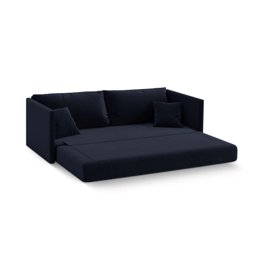 Shannon 3-Sitzer Sofa aus Samt in Königsblau (Salvador 5), 209x94x87 cm von Cosmopolitan Design – Bild 4