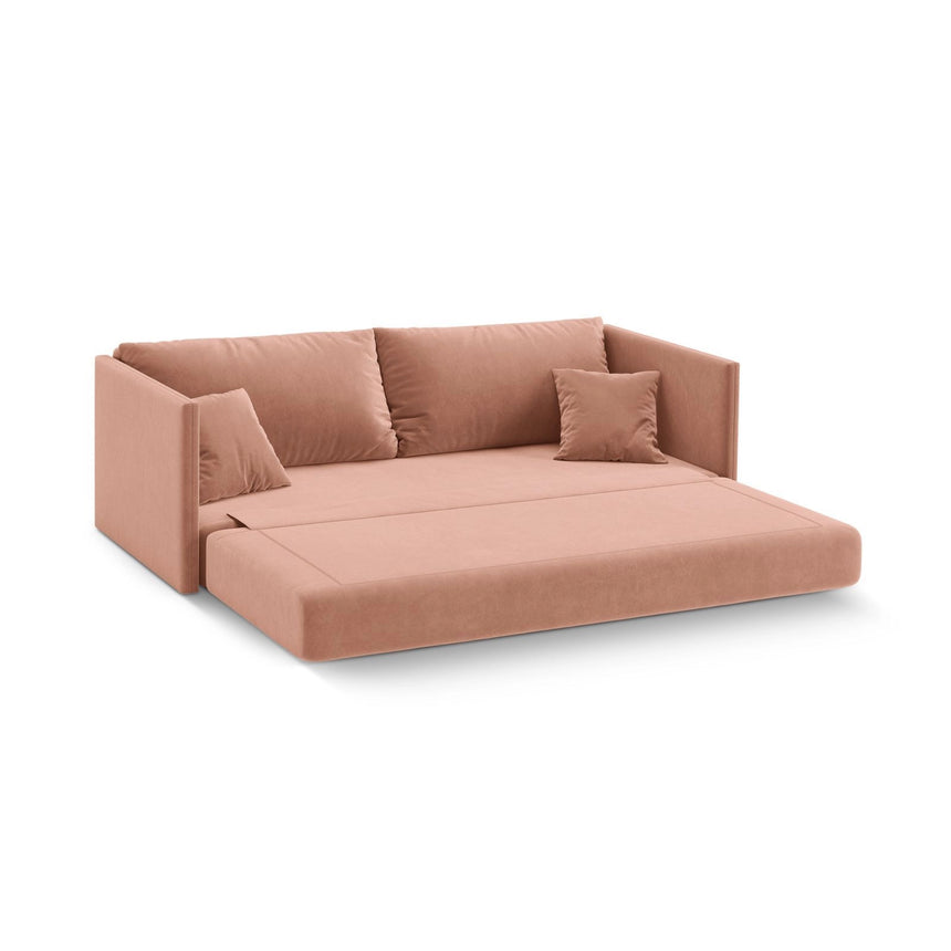 Shannon 3-Sitzer Sofa aus Samt in Rosa (Salvador 11), 209x94x87 cm von Cosmopolitan Design – Bild 4