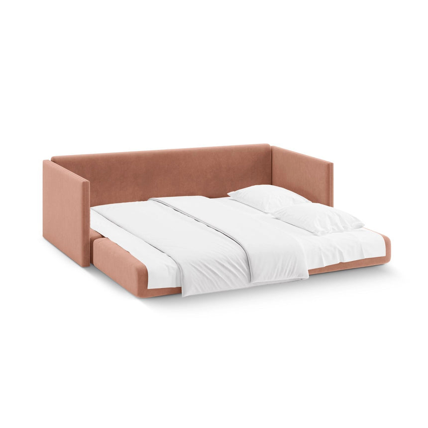 Shannon 3-Sitzer Sofa aus Samt in Rosa (Salvador 11), 209x94x87 cm von Cosmopolitan Design – Bild 5