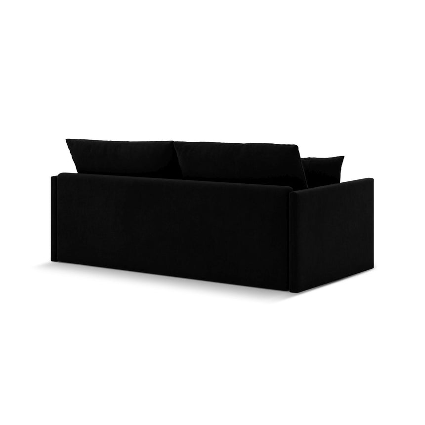 Shannon 3-Sitzer Sofa aus Samt in Schwarz (Salvador 19), 209x94x87 cm von Cosmopolitan Design – Bild 6